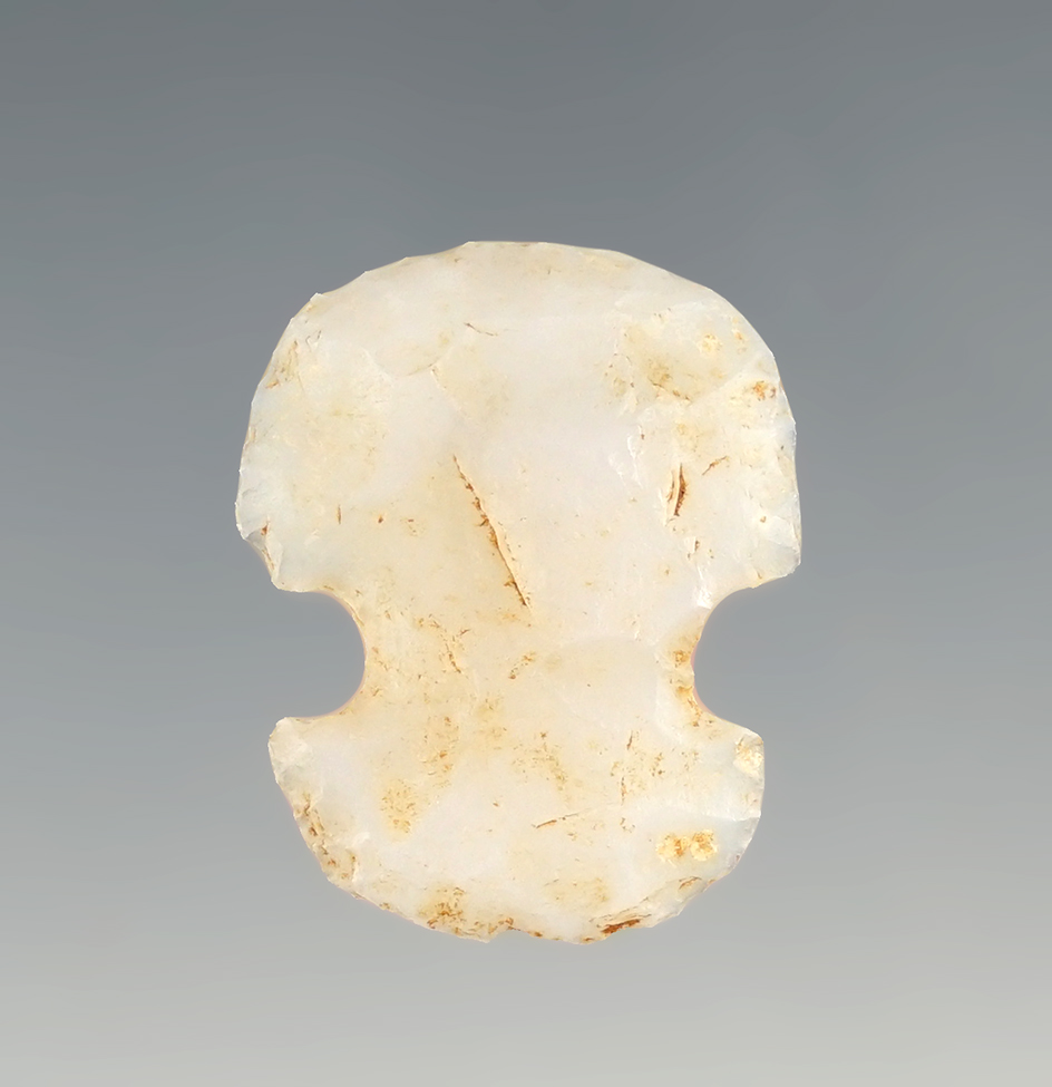 1" White Agate Scraper found in S.W. New Mexico in 1968.