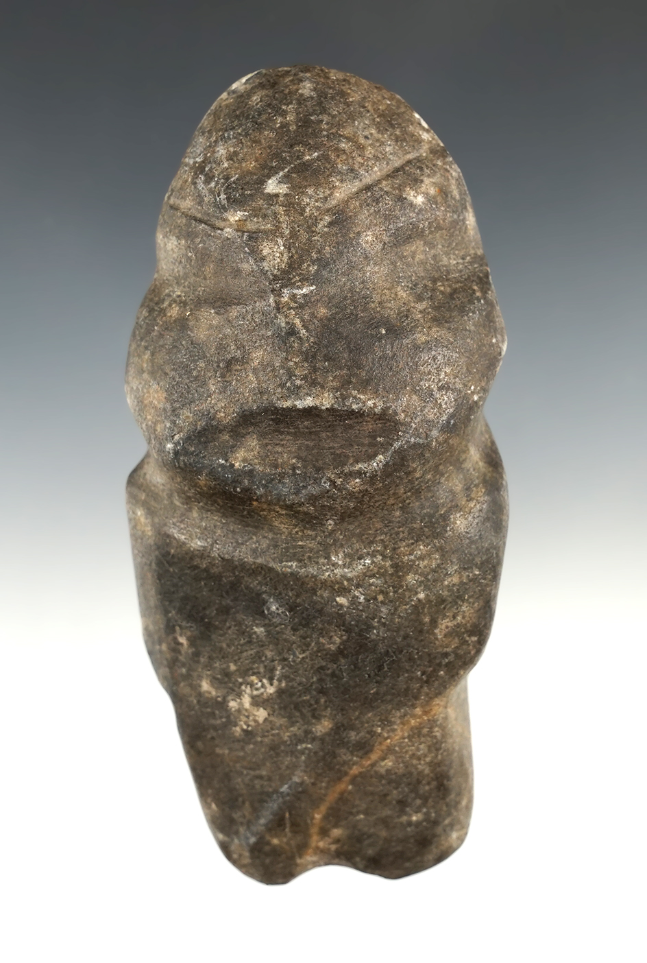 5 1/16" long nicely carved Central American Idol made from Stone.