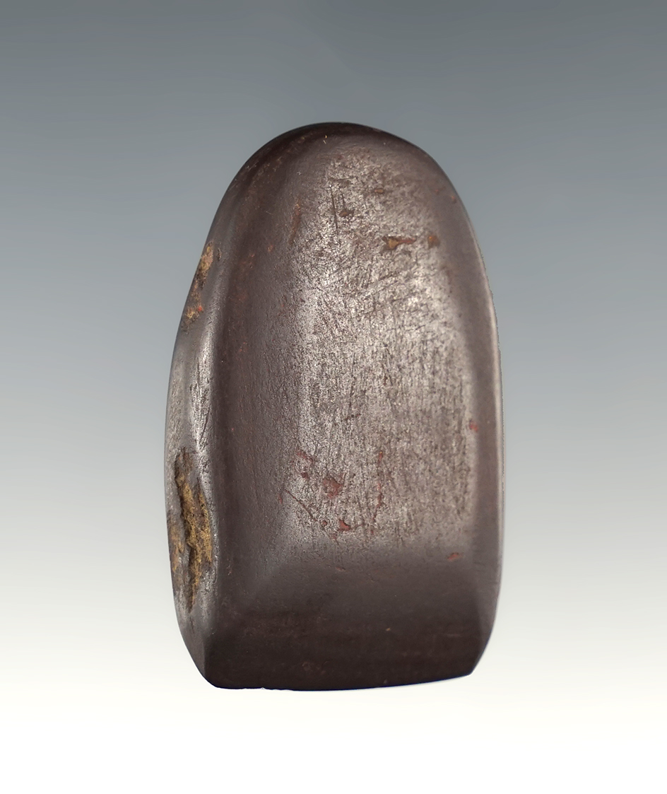 Fine 1 13/16" Hematite Celt found in Medina Co., Ohio. Bit is in excellent condition.