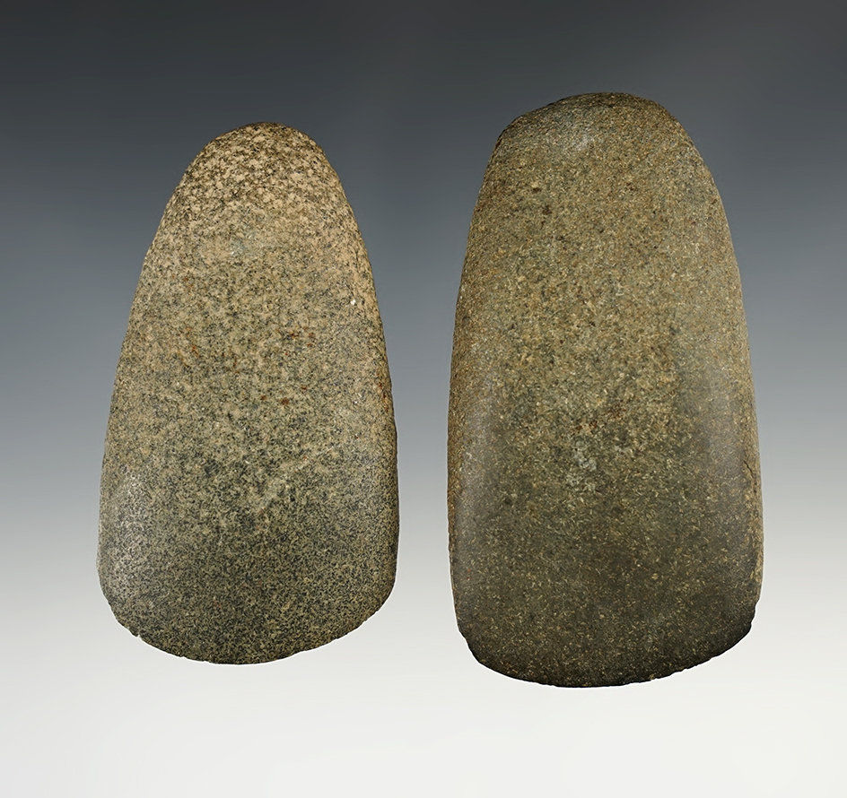 Pair of nicely made Hardstone Artifacts including an Ohio Adze and a Michigan Celt.