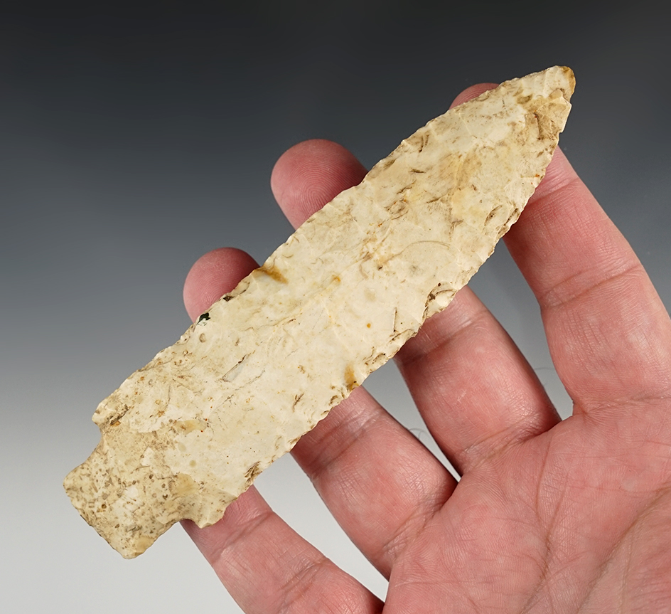 Large, 5 1/4" Etley that is well patinated. Found in Pettis Co., Missouri. Ex. Smith. Davis COA.