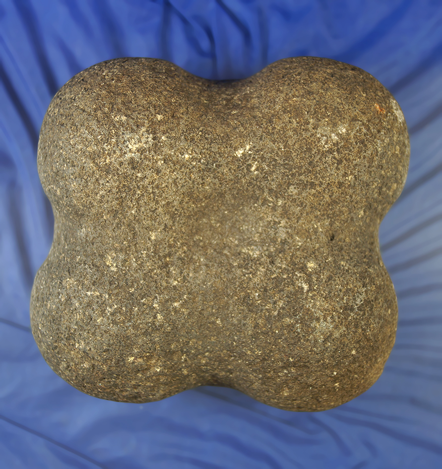 Well made Columbia River Net Weight, 4 1/4" W.  A uniquely styled Net Weight with Four Lobes