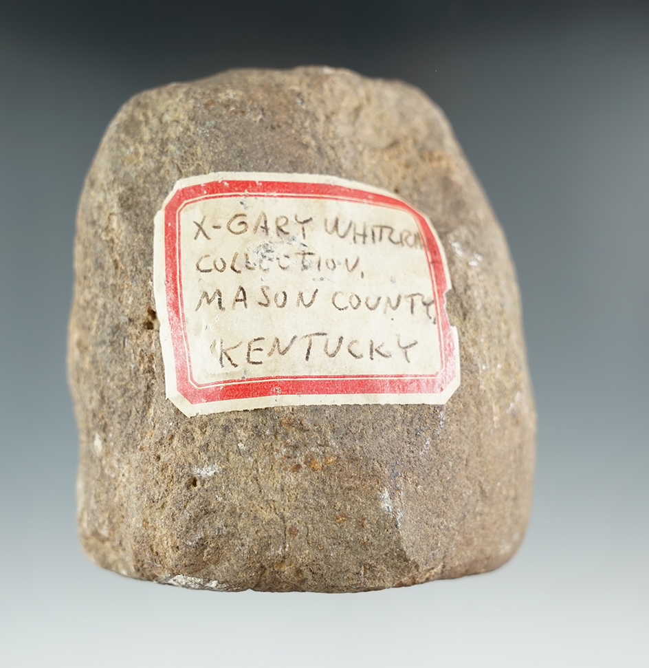 3 1/2" well used Conical Pestle found in Mason County Kentucky.