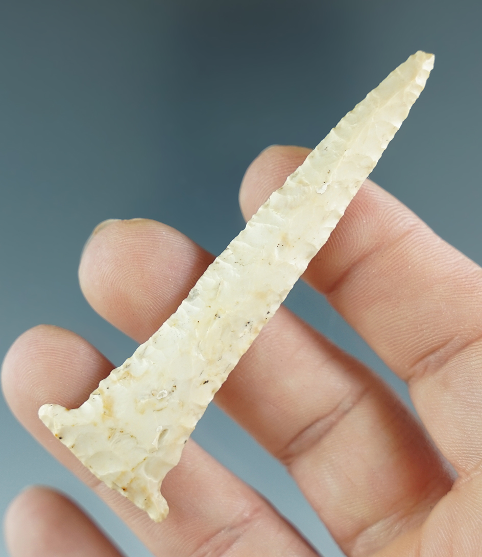 2 7/8" Thin and finely made Micro-Notch T-Drill. Great workmanship. Found in Boone Co., Missouri.