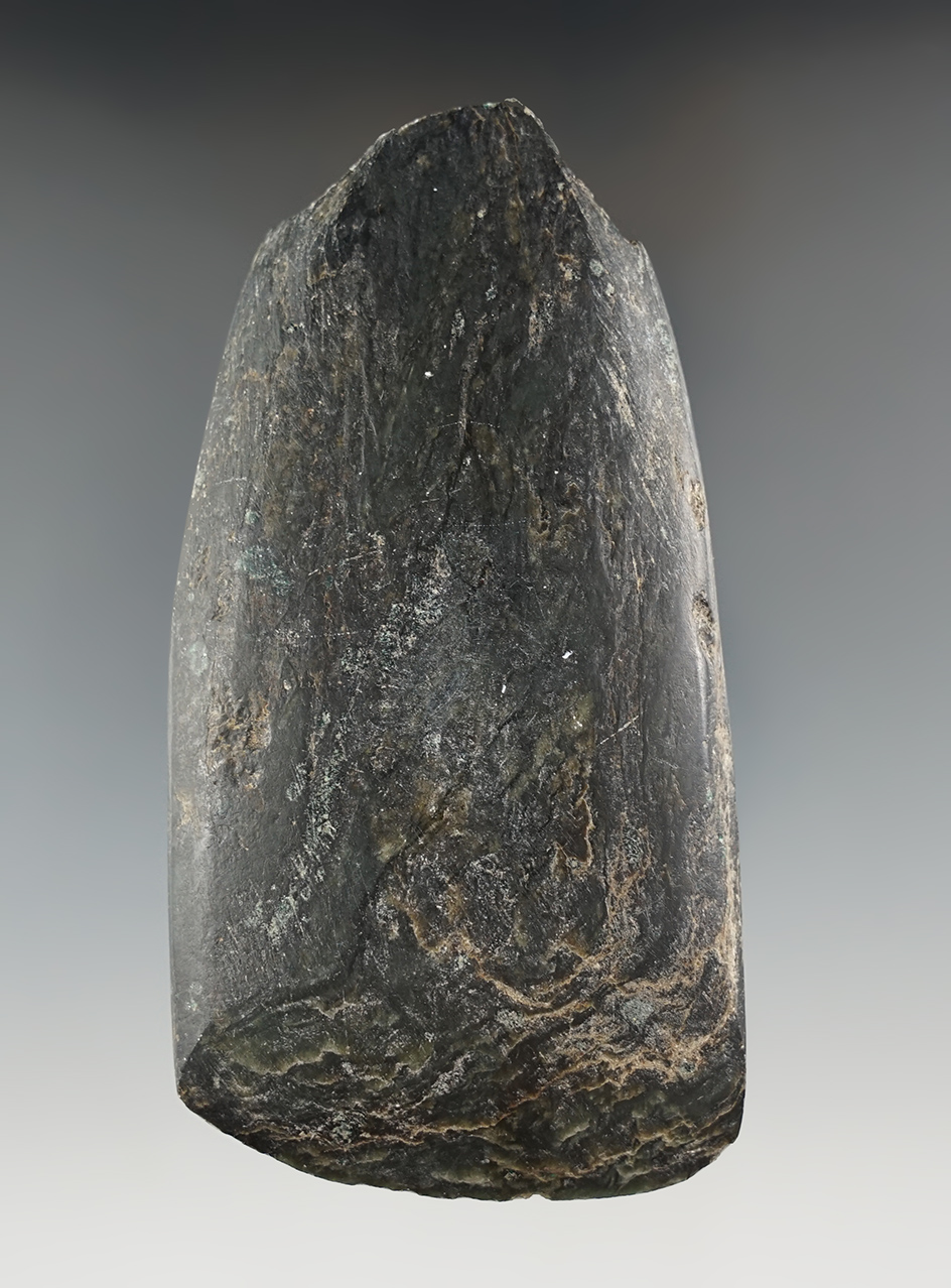 4 1/2" Adze with a nice bit and some ancient poll damage found near the Columbia River.