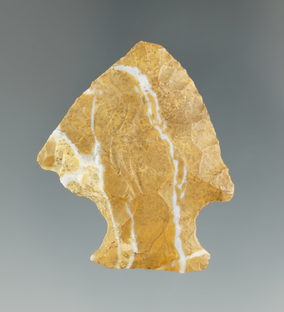 1 5/8" Perkiomen point found in Pennsylvania.