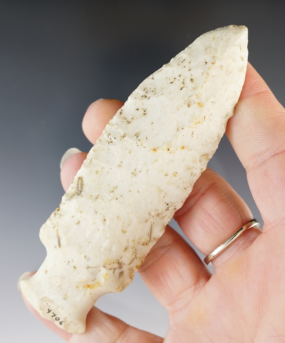 Rare! 4 1/16" Etley Knife, Madison Co., Illinois.