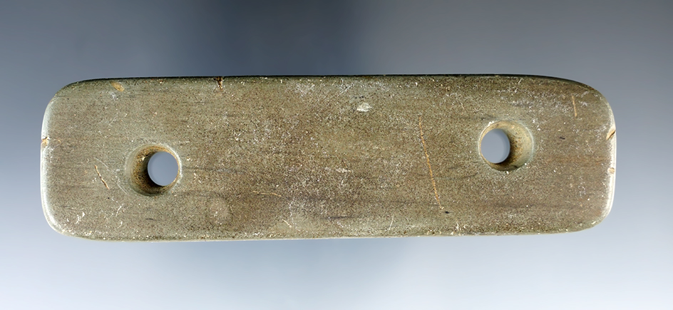 Nice 4 7/16" Rectangular Gorget, Ohio. Bennett COA.