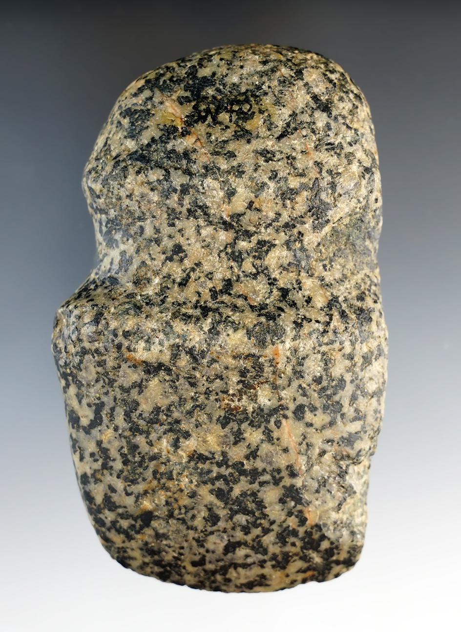 3 3/4" Hardstone 3/4 Groove Axe found in Ohio.