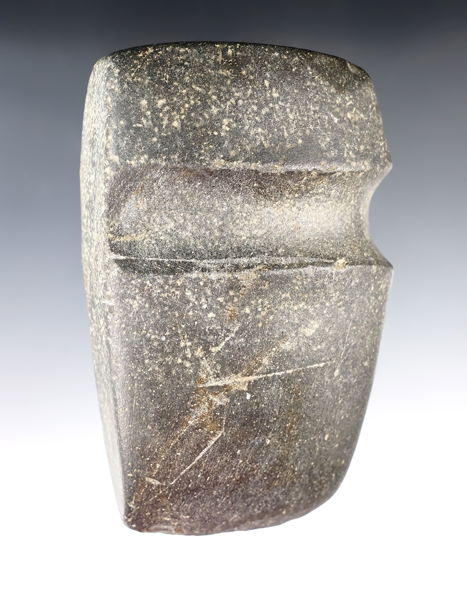 4 3/4" long 3/4 Grooved Axe. Found in Saline Co., Missouri.