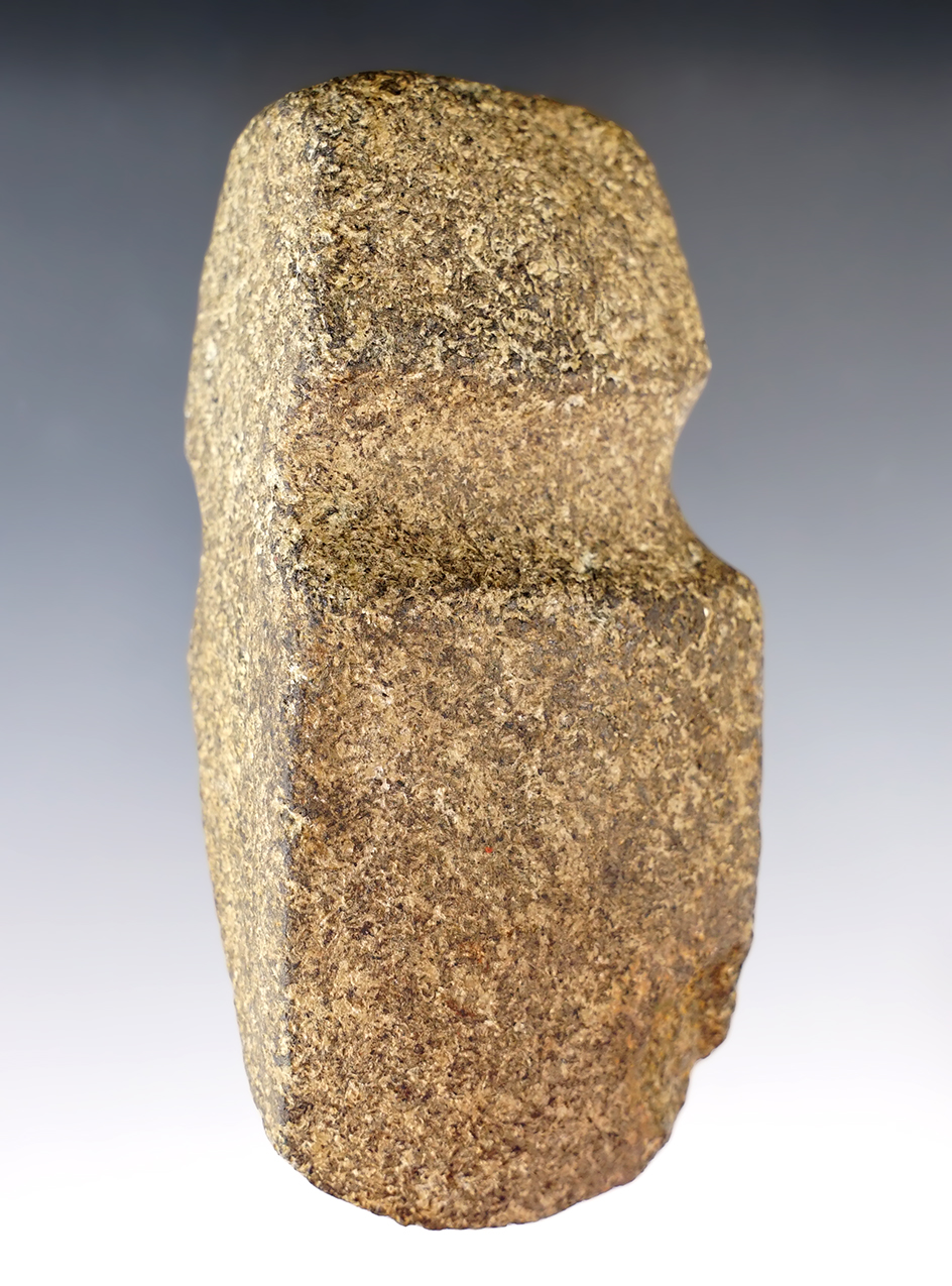 4 9/16" long 3/4 Grooved Block Style Axe found in Iowa.