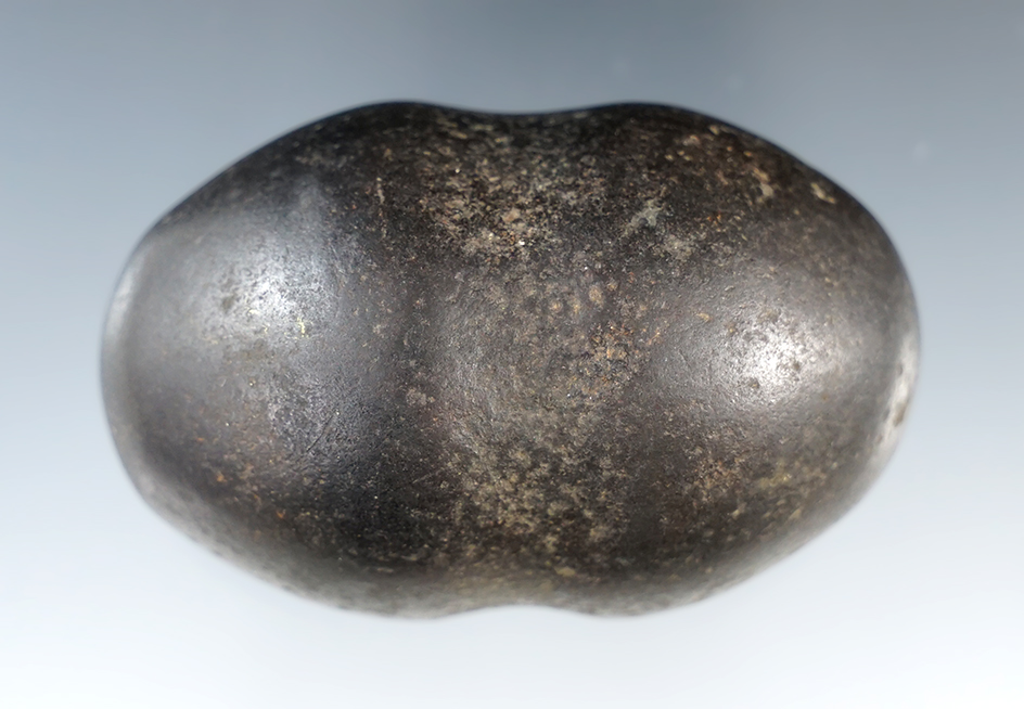 2 3/4" Hematite War Club Head,fully grooved, Peru.