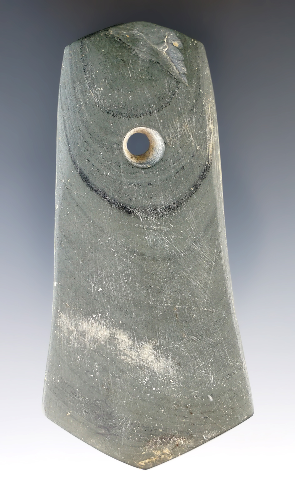 3 7/8" Pentagonal Pendant found in Ashland Co., Ohio.