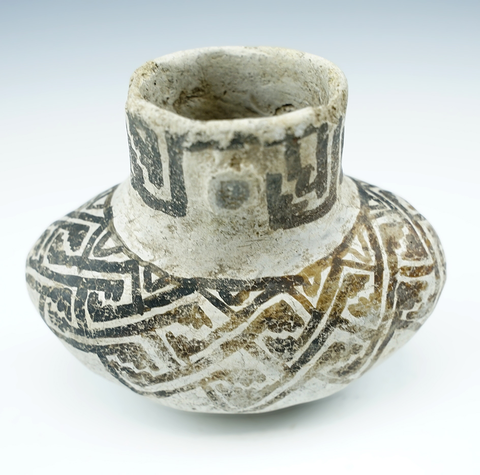 3 7/8" miniature Anasazi pottery vessel, New Mexico.