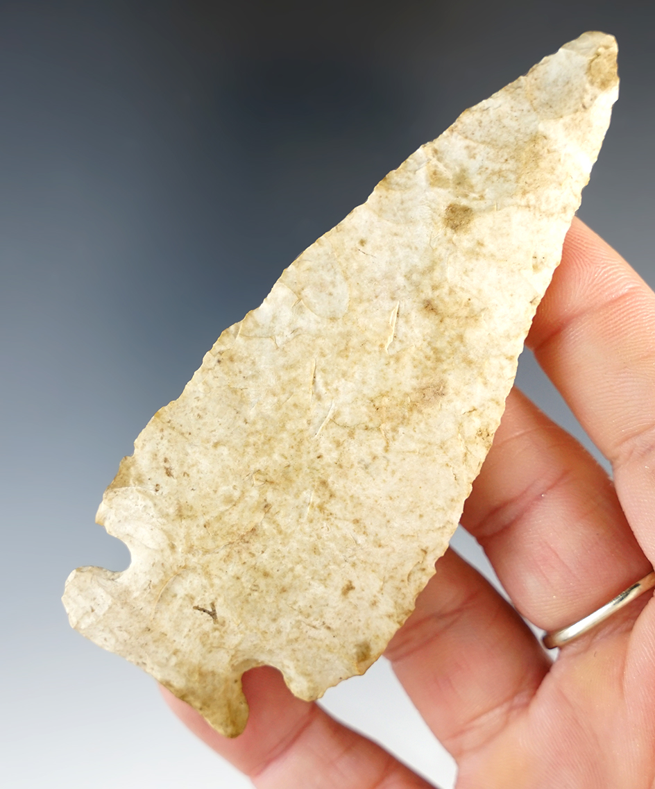 3 15/16" Archaic Knife found in Illinois.