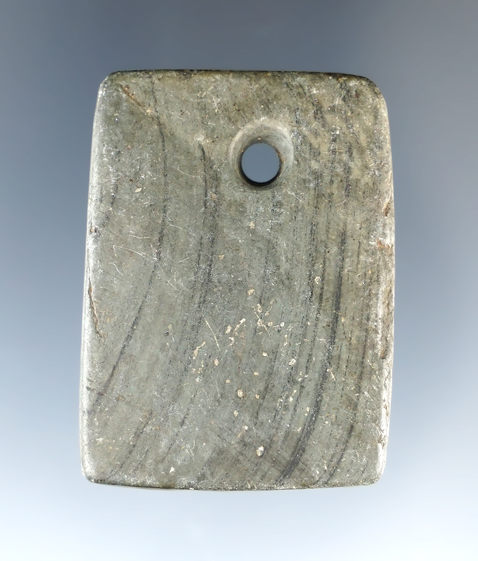1 11/16" Rectangular Pendant found in Wood Co., Ohio.