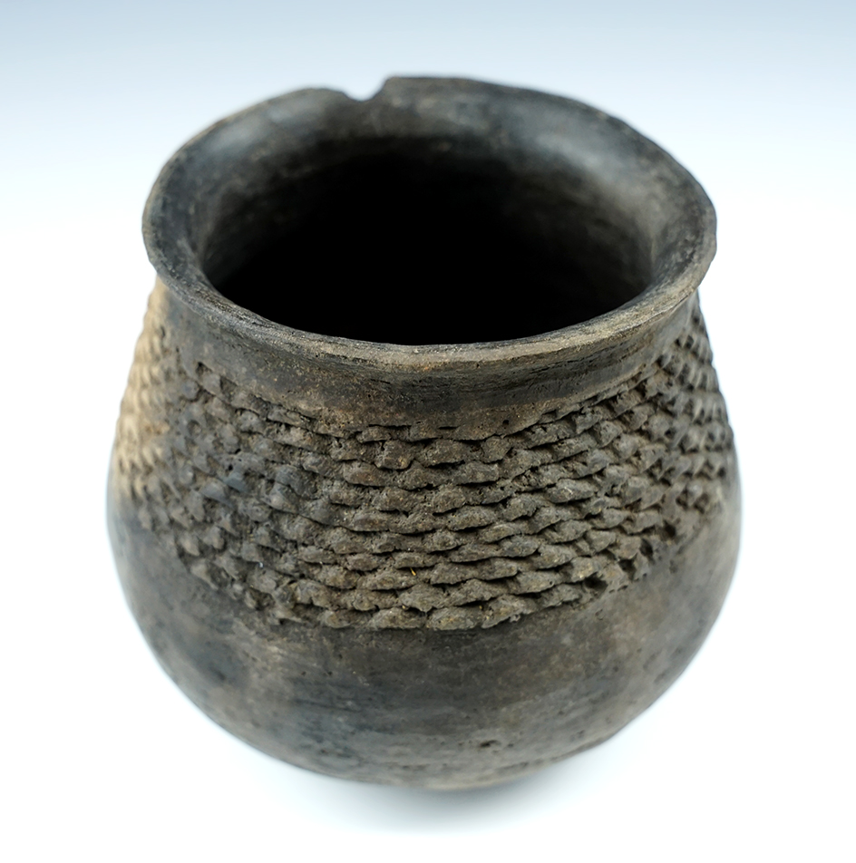 4" Tall x 4 1/4" Pottery Jar, found in New Mexico.