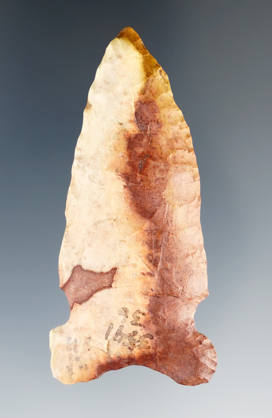 2 1/2" Graham Cave, Missouri. Comes with a Dickey COA.