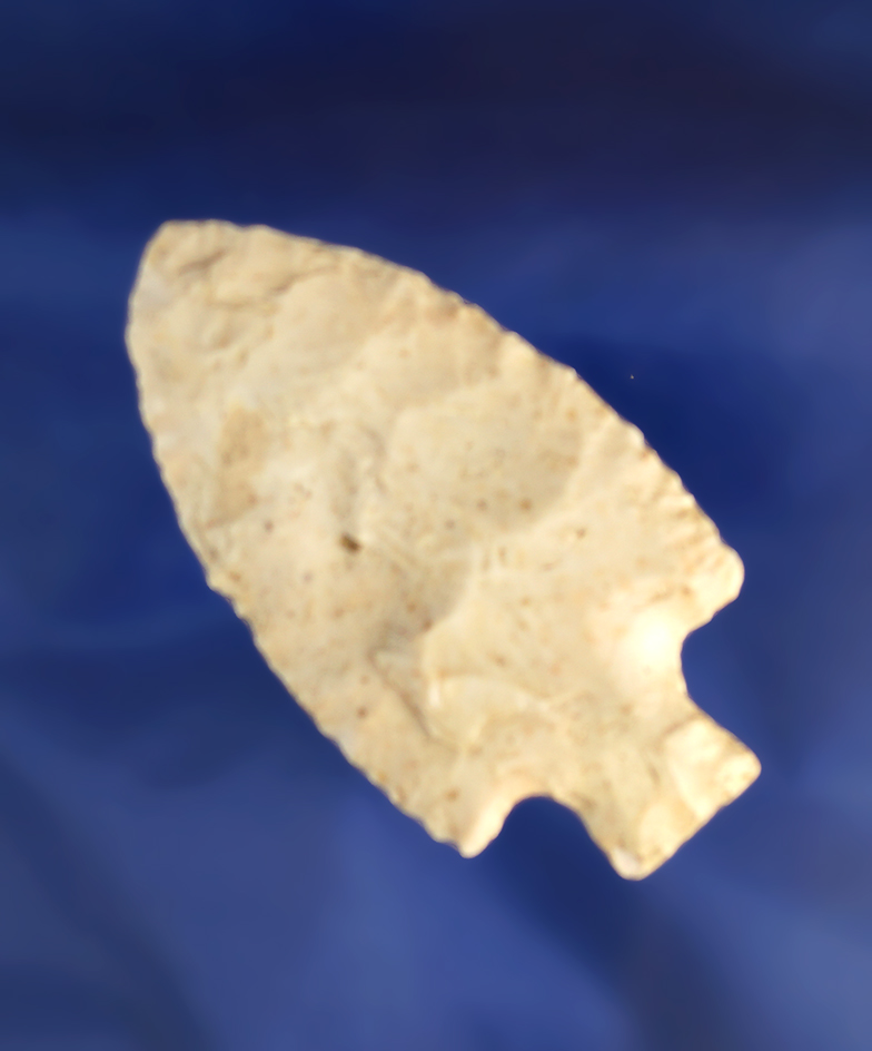 2 7/16" Tablerock point found in Van Buren County Iowa. Ex. Witting collection. Jackson COA.