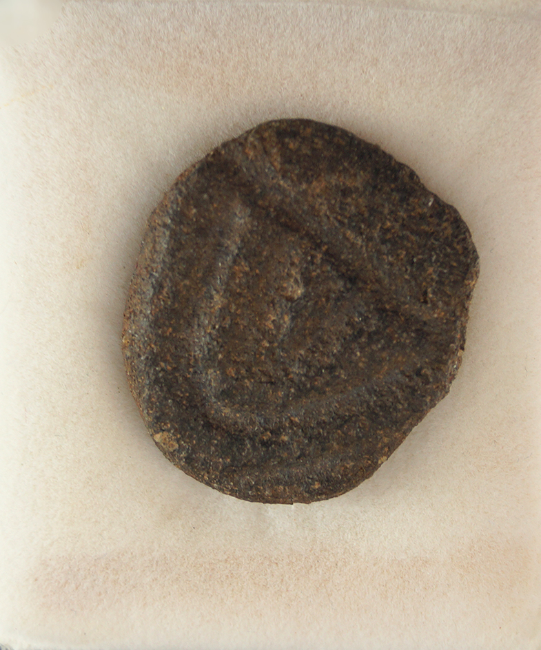 Rare and unique! 1 3/16" long nicely incised basalt Chumash undrilled pendant - California.