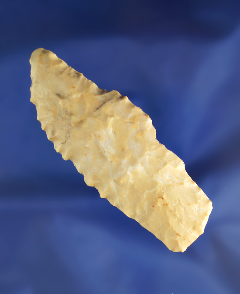 Unique 3" Flint Ridge Flint"saw" found in Ohio.