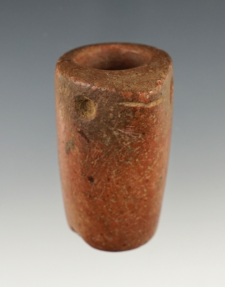 Nicely made 1 7/8" tall Ft. Ancient Effigy Pipe - Tuscarawas Co., Ohio.