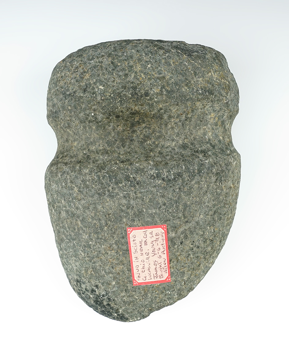 6 5/8" long Full Groove Axe found in Scioto Co., Ohio near Lucasville. Ex. James Young Sr.