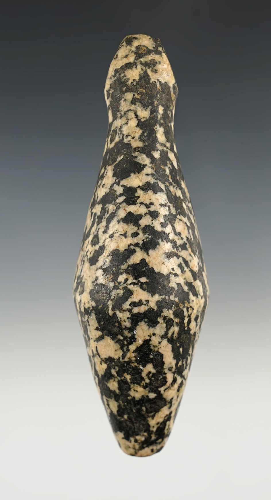 Fantastic California Charmstone that measures 4 5/16". Well polished across the entire surface.