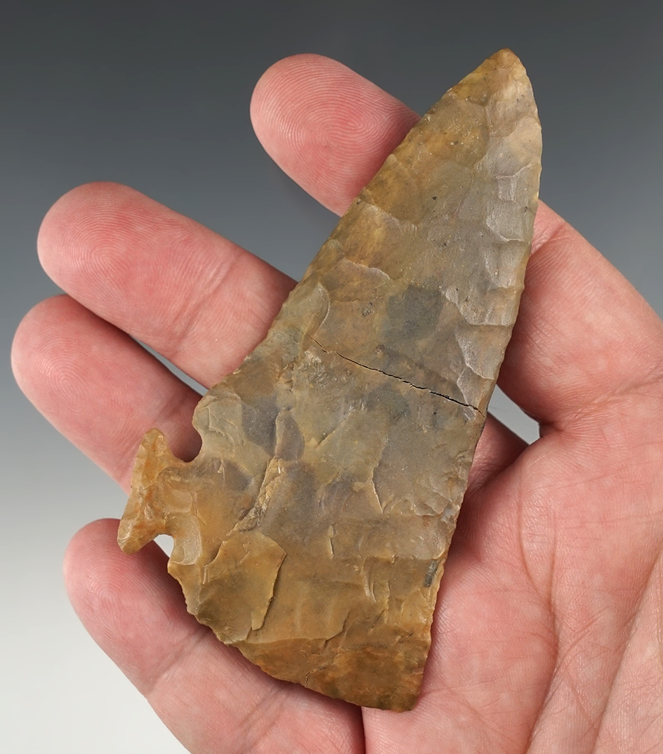 Restored 3 7/8" Corner Tang Knife found in Bell Co., Texas. Includes a Rogers COA