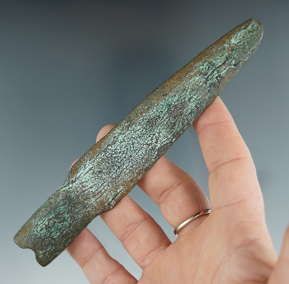 5 1/2" Copper Spear found in Wisconsin.