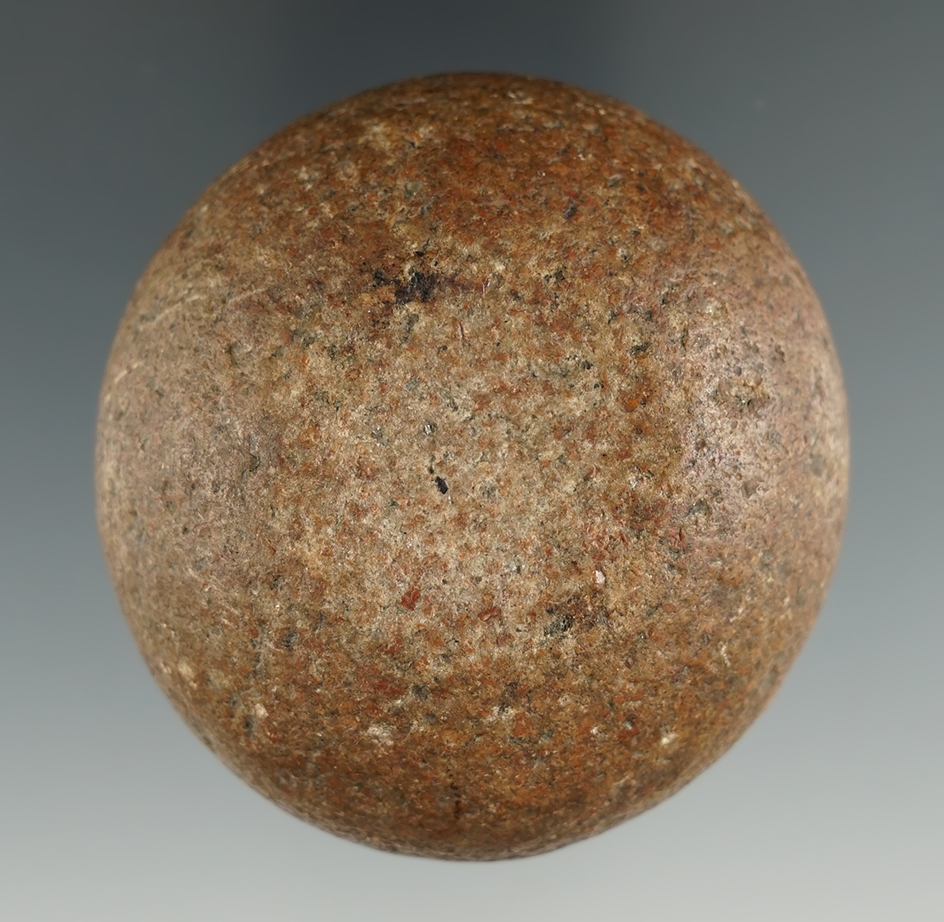 2 1/4" Double Dimpled Discoidal found in Ross Co., Ohio. Ex. D. Bowman, Kim Augur Collections.