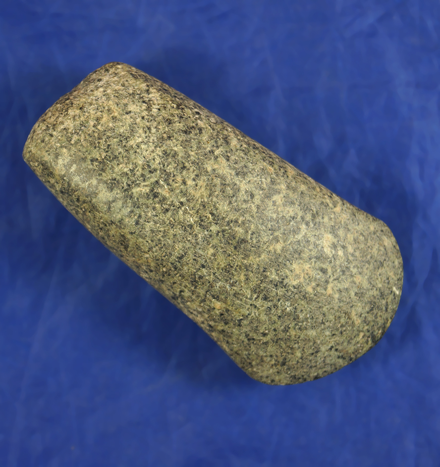 Highly polished 3 3/8" Flared Bit Hardstone Celt in excellent condition. Found in Brown Co., Illinoi