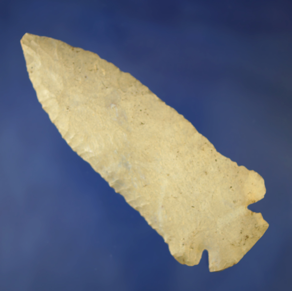 4" Dovetail made from Ft. Payne Chert. Found in Lauderdale Co., Alabama.  Dickey COA.