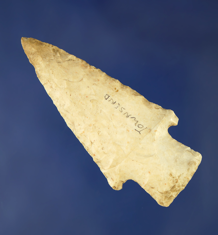 2 13/16" Hardin that is nicely patinated found in Calhoun Co.,  Illinois.