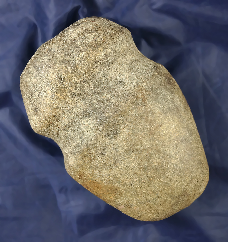 4 3/4" Full Grooved Axe with a nicely polished bit, found in Pennsylvania.