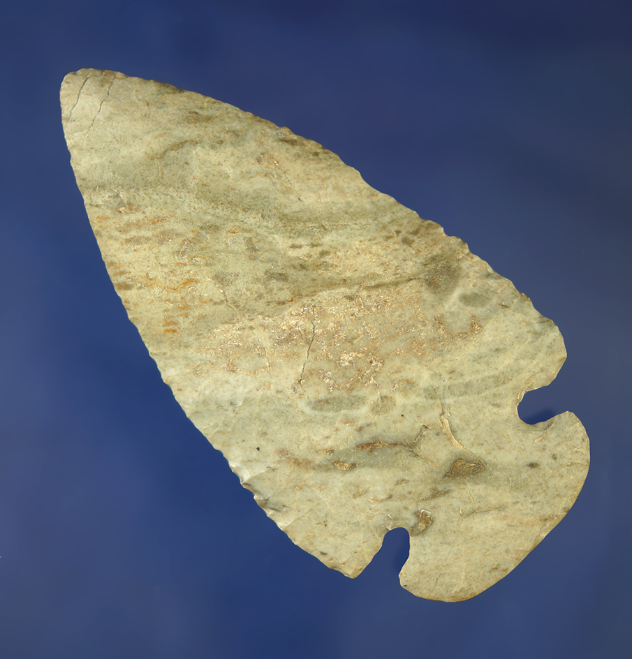 3 1/2" Dovetail made from Indiana Green Flint, found in Indiana. Comes with a Dickey COA.