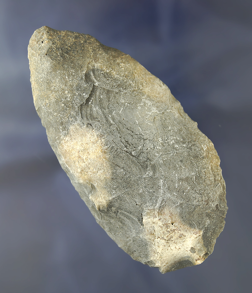 3 7/8" Paleo Uniface Knife found near the Santa Fe River, Alachua Co., Florida. Ex. Robert E. Barr