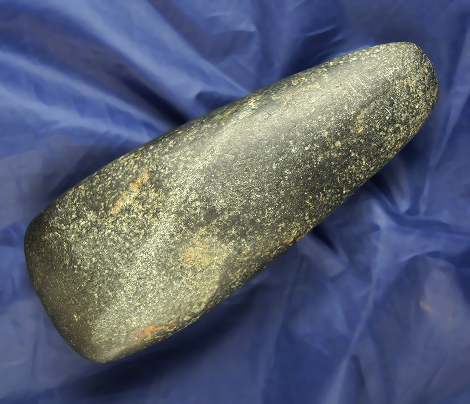 Large and nice! 8 7/16" Highly polished and well styled Hardstone Celt found in Ohio.