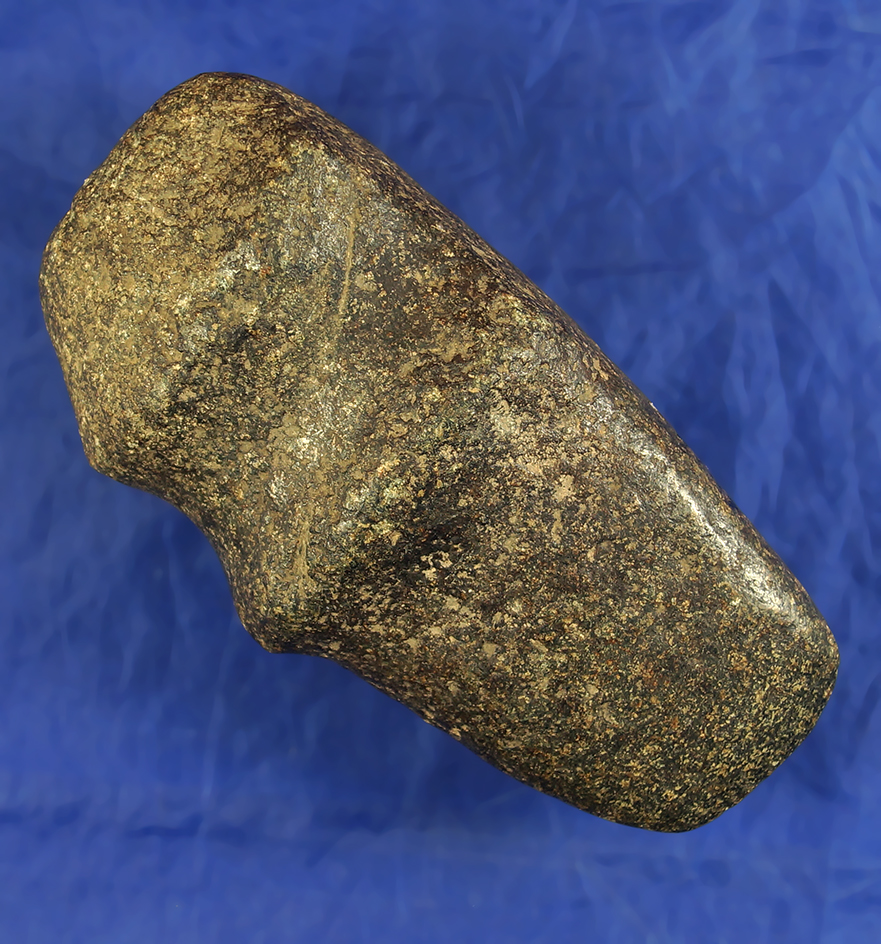 Excellent style on this 5 7/16" Raised Ridge 3/4 Grooved Axe found in Ohio. Ex. Hovan Collection.