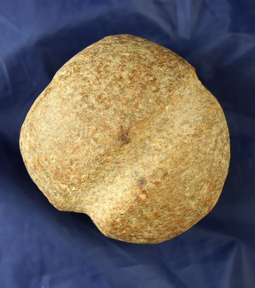 Classic style 4" Long 7/8" Groove Maul made from Red Granite and found in Licking Co., Ohio.