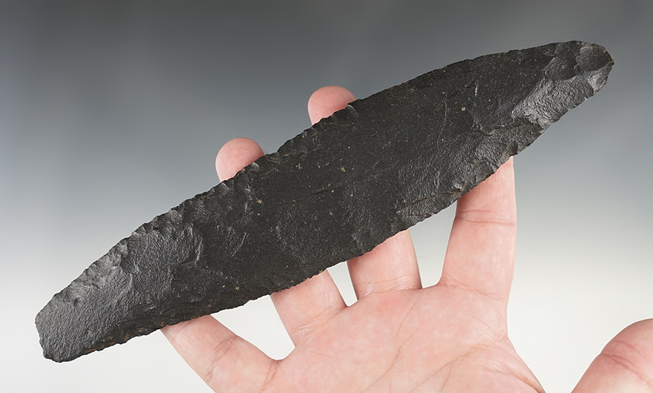 Large 9" Cordilleran Blade found near the Hood River, Washington State. Rogers COA.