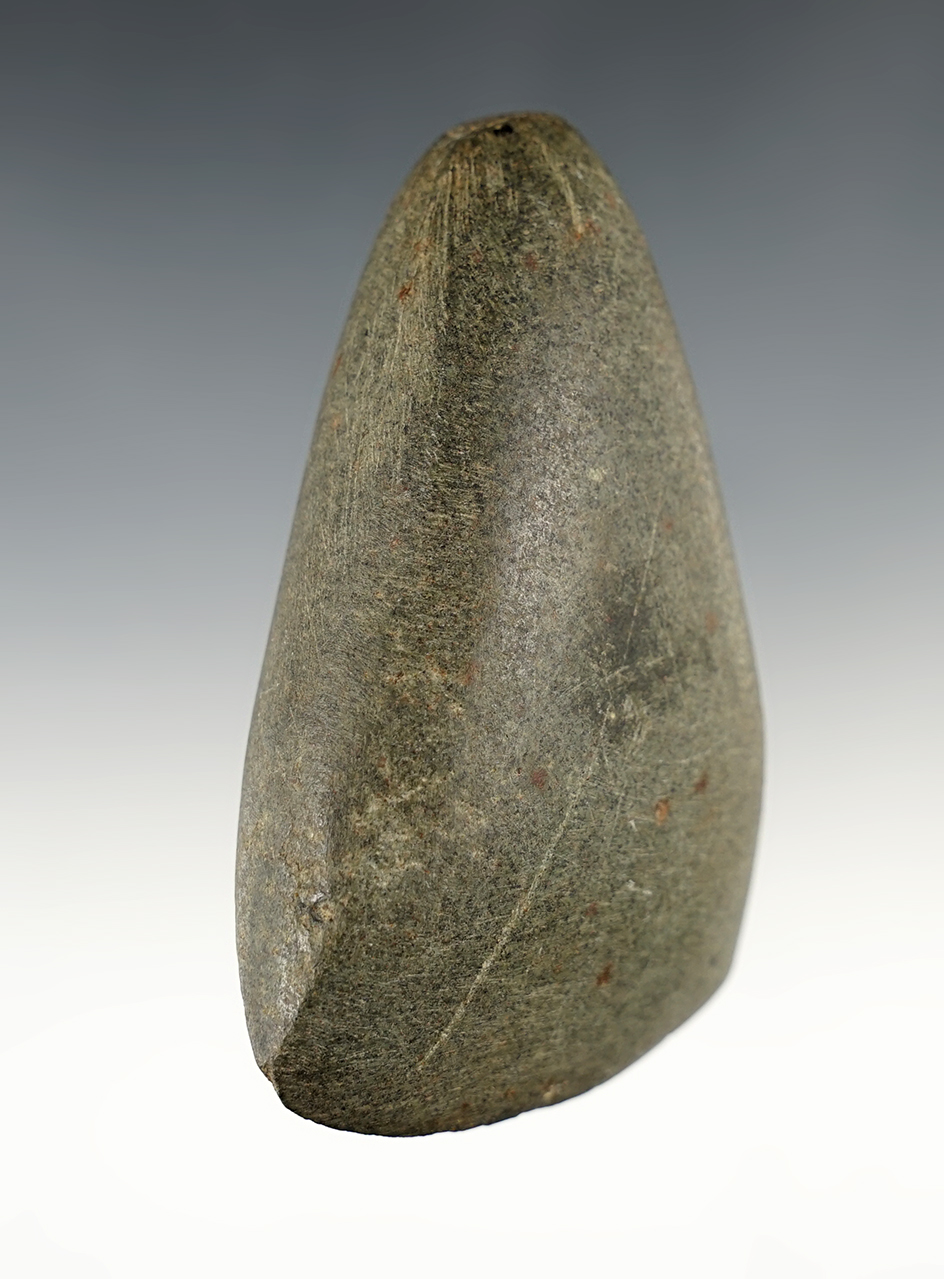 3 5/8" Celt found in Elk Garden, West Virginia by Roy Whited in 1986 in a road ditch.