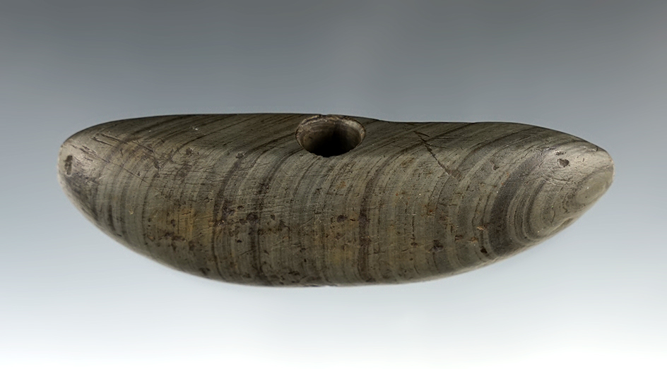 3 7/8" Winged Banner - Paulding Co., OH. Ex. Wachtel, Kley, Copeland, Meyer. Bennett COA.