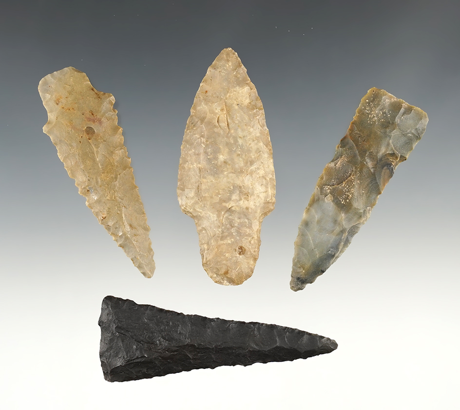 Set of 4 Kentucky points in great condition. The largest is 3".