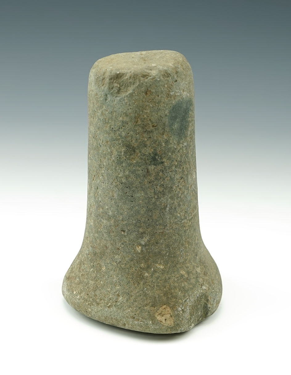 Well defined 5 1/4" tall Bell Pestle with good overall polish. Found in Ohio.