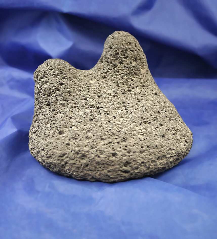 2-horned Mono. Made from dark Scoria which is 5 1/2" wide. From the Klamath area.