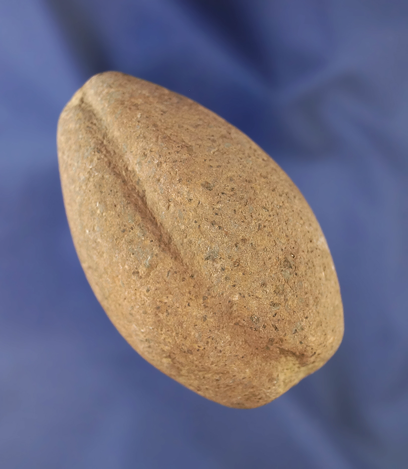 2 15/16" Bolo Stone which is fully grooved from the extensive collection of Bill Peterson