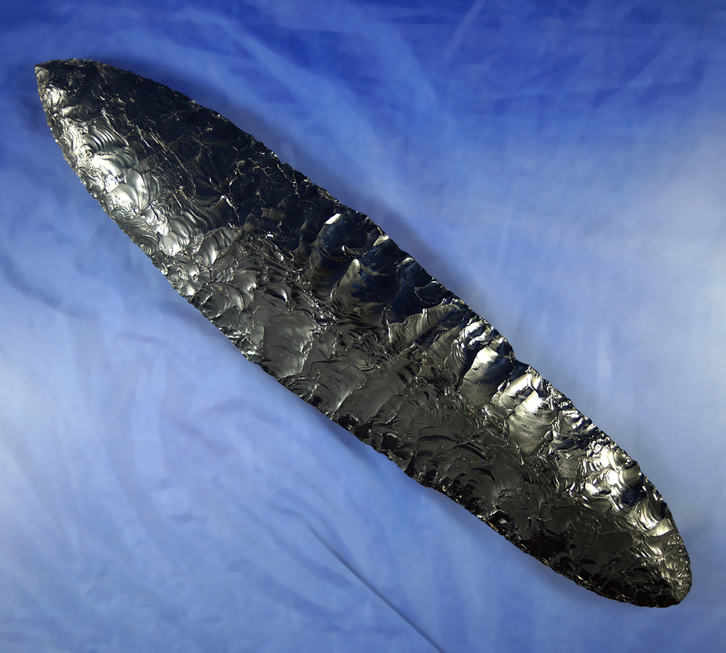 Sale Highlight! 8 7/8" black obsidian Wealth Blade found in Kittitas County Washington