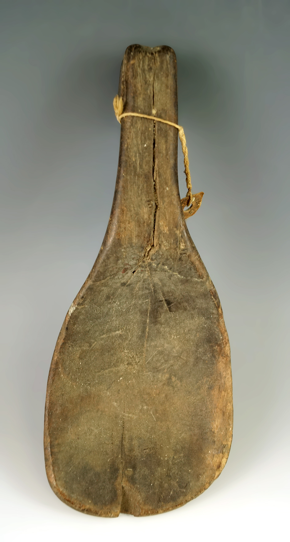 8 1/16" Iroquois handcarved wooden Spoon found in New York.