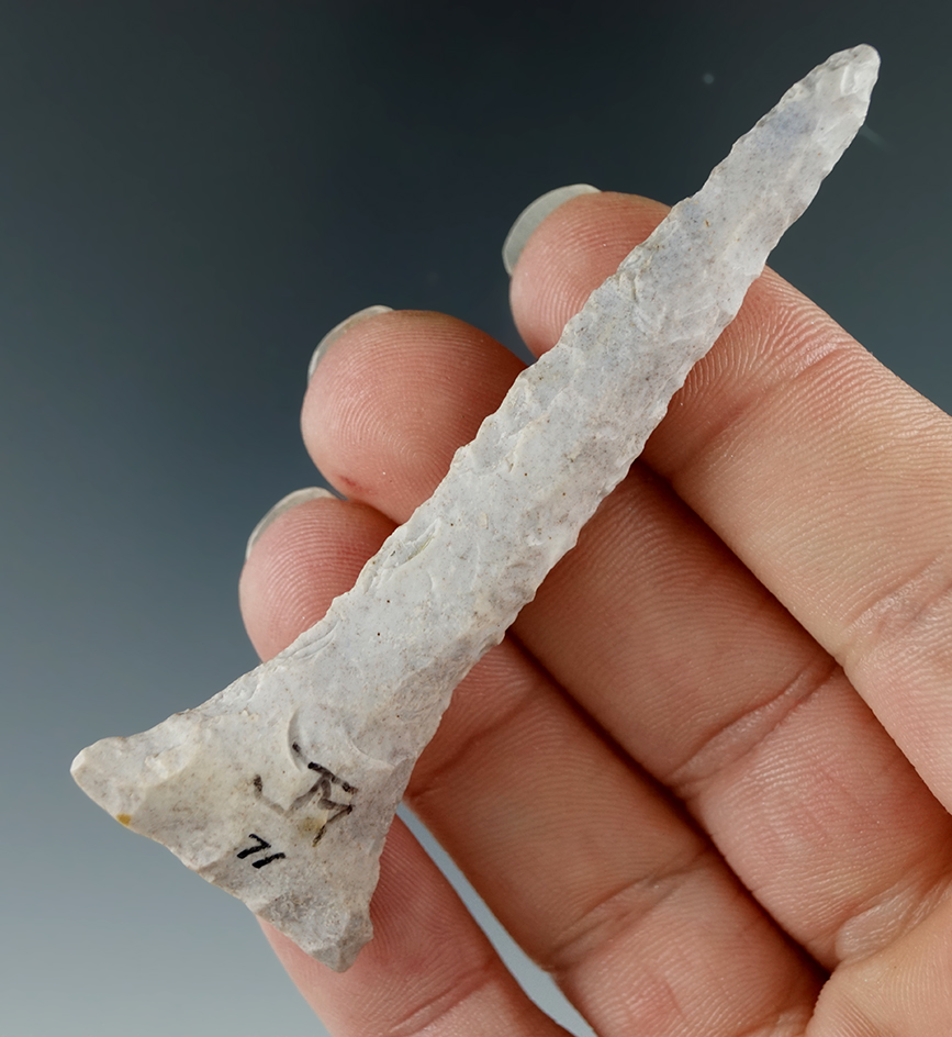 3" Well made Drill found in Ohio with a nicely ground base.